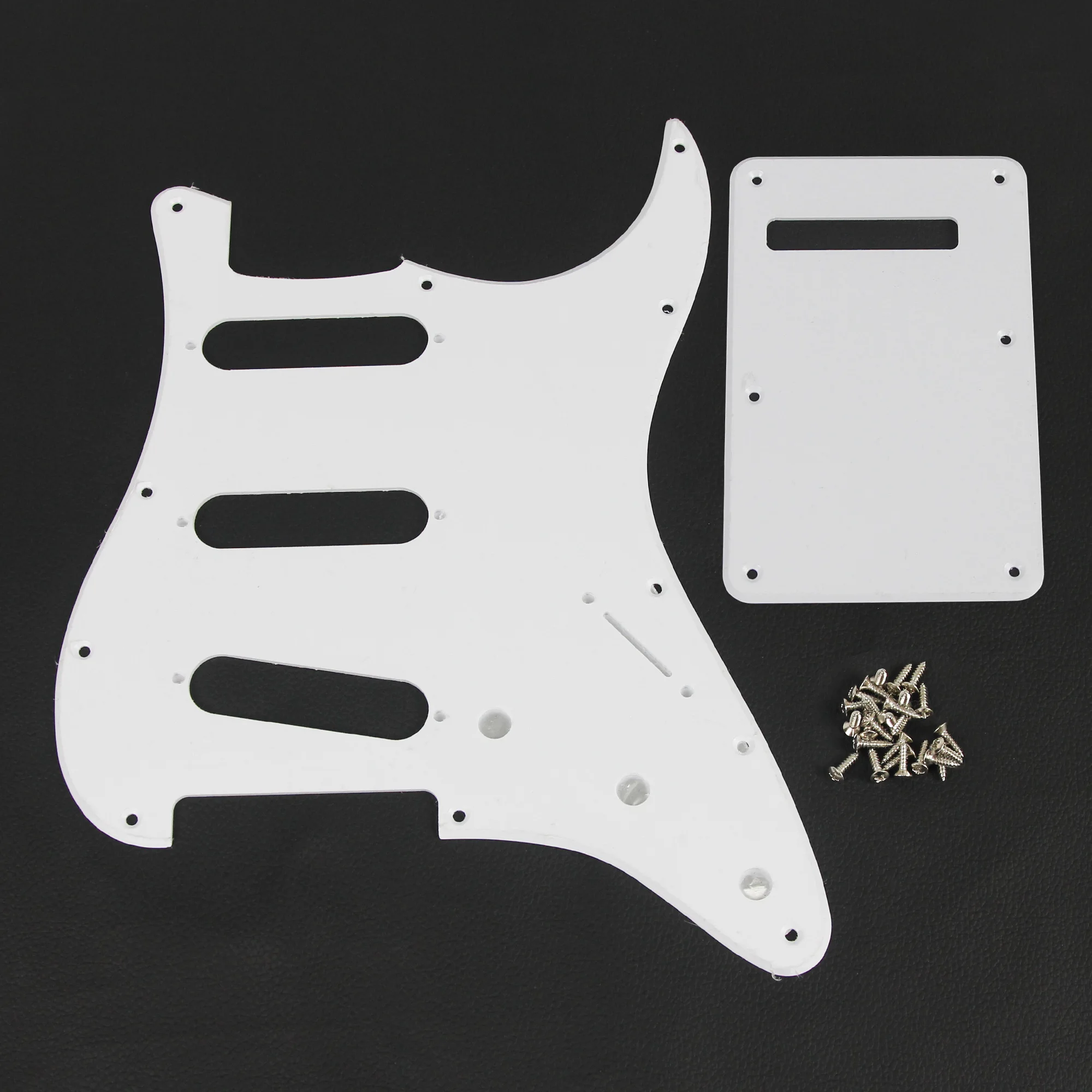 FLEOR Satz SSS-Schlagbrett ST FD Gitarren-Kratzplatte, 11 Löcher, Rückplatte und Schlagbrettschrauben für E-Gitarre in den USA/Mexiko – Detail 6