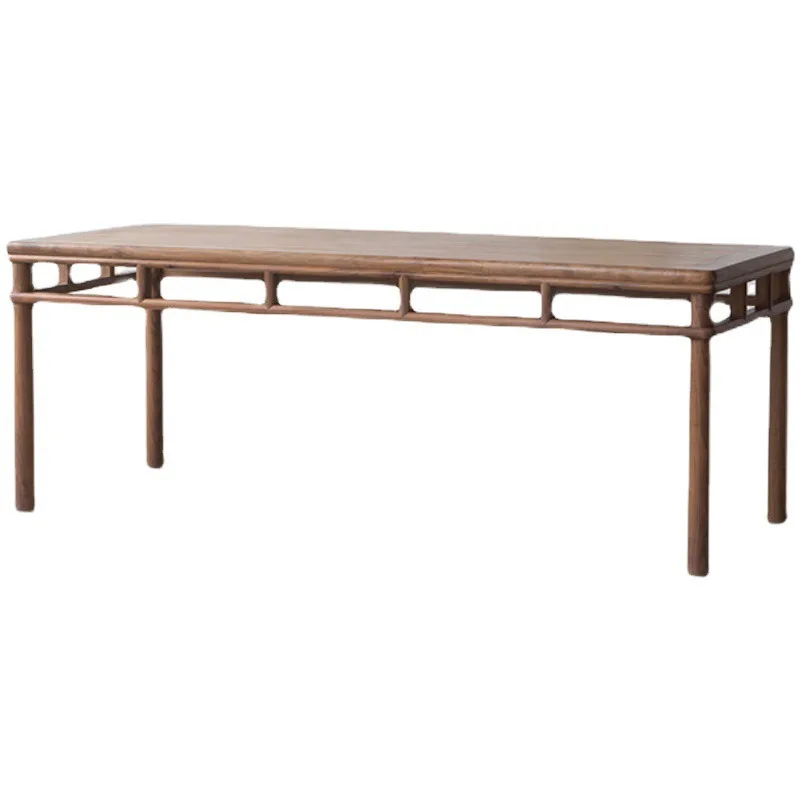 

New Chinese solid wood, North American black walnut, light luxury Zen coffee table, tea table