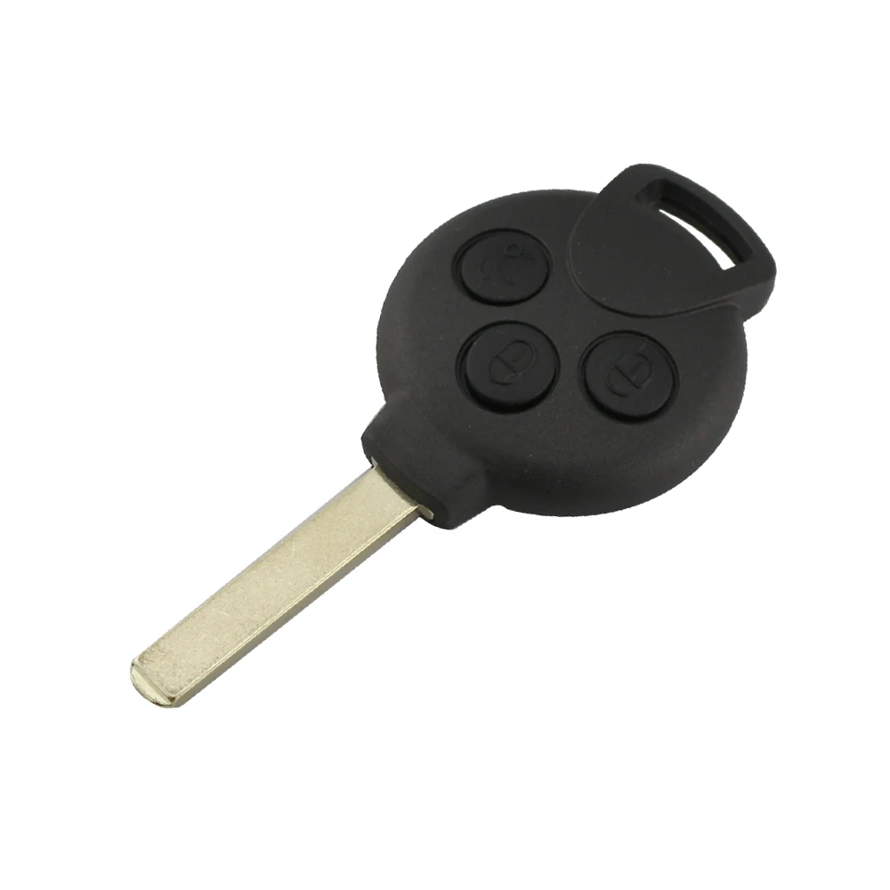YIQIXIN 433Mhz 7941 Chip Remote Car Key For Mercedes Benz Smart Fortwo 451 2007-2013 3 Button Keyless Entry Uncut Blade No Logo