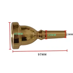 Bass flat key sousaphone mouthpiece, bass horn mouthpiece