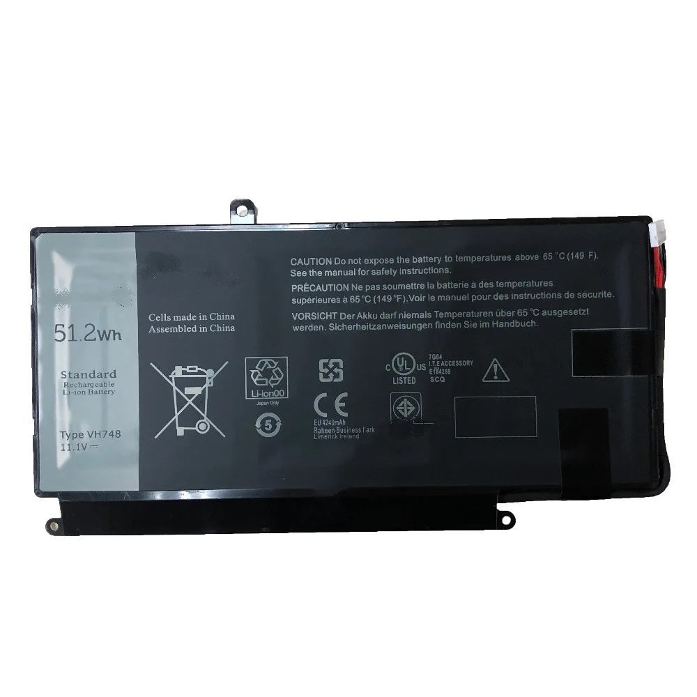 11.1V 51.2Wh/4600mah VH748 new Original VH748 Laptop Battery For Dell V5560 V5460 V5460D V5470 V5480 14-5439