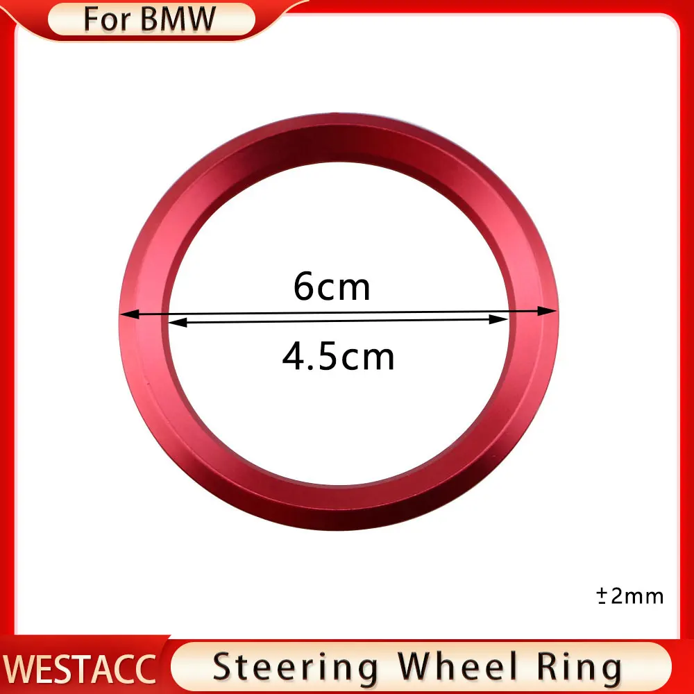 Car Steering Wheel Circle Sticker for BMW M3 M5 E36 E46 E60 E90 E92 X1 F48 X3 X5 X6 Decoration Ring Styling Interior Accessories