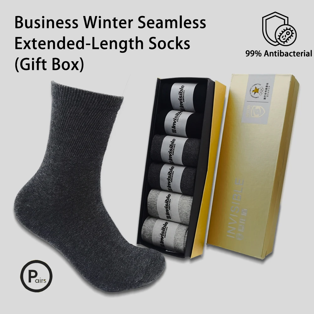 

1/3/6 Pairs Men's Pure Cotton Socks Long Black Business Soft Breathable New High Quality Autumn for Male Socks Plus Size 35-45