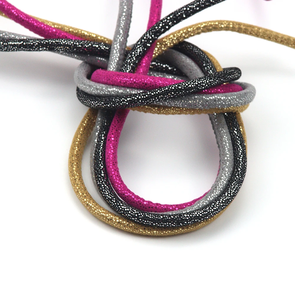 6MM 1m /Lot Charming Colorful PU Belt Discovery Round Artificial Leather Rope DIY Necklace Bracelet Jewelry Making