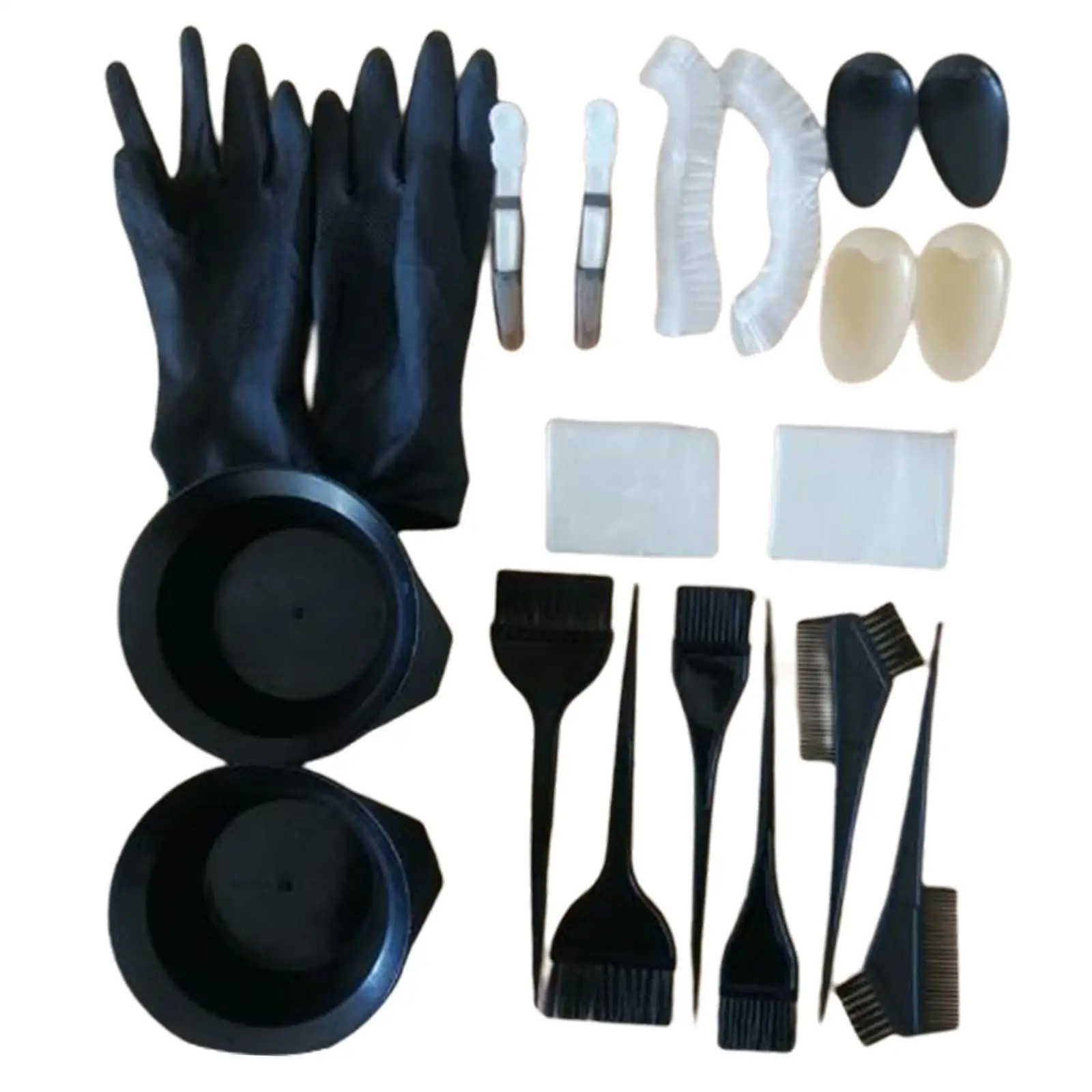 Hause Haar Färben Pinsel Set Rührschüssel Clips Kamm Earcap Kit Haar Tönung Werkzeug für Elektrische Dampfer Kappe Haar Behandlung