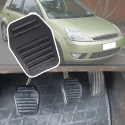 Car Rubber Brake Clutch Foot Pedal Pad Cover Replacement For Ford Fiesta 5 MK5 2002 2003 2004 2005 2006 2007 2008 Classic Ikon