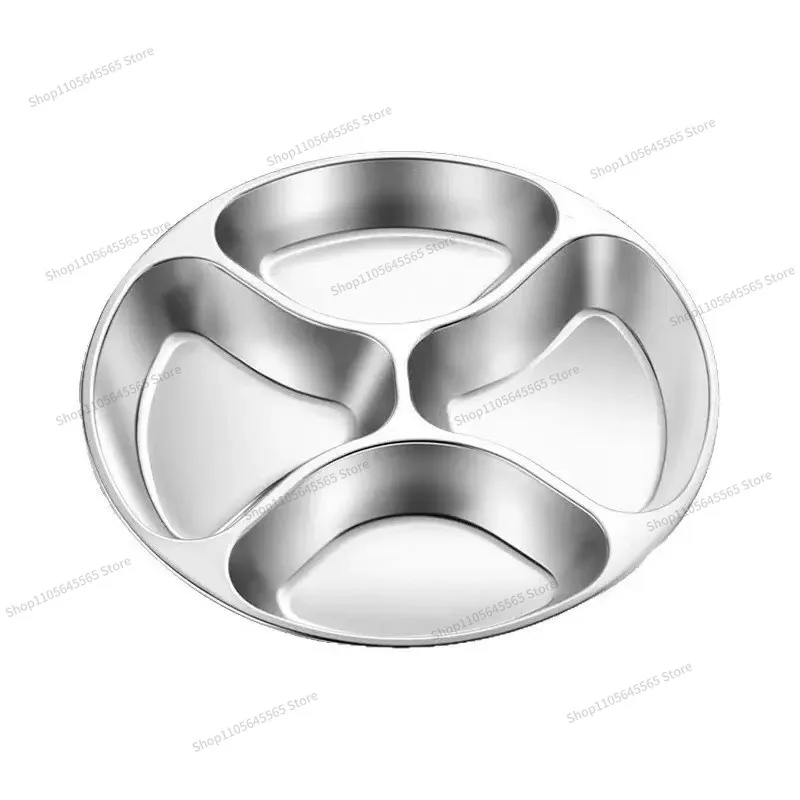 For the kitchen four-grid round distribution tray multi-functional household onion, ginger and garlic preparation tray
