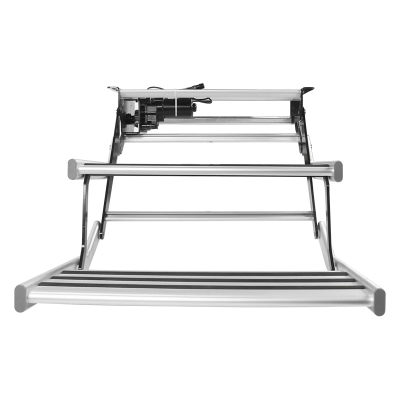 Acessórios Passos para motorhome de 528 mm com diodo emissor de luz Escadas duplas dobráveis elétricas de alumínio