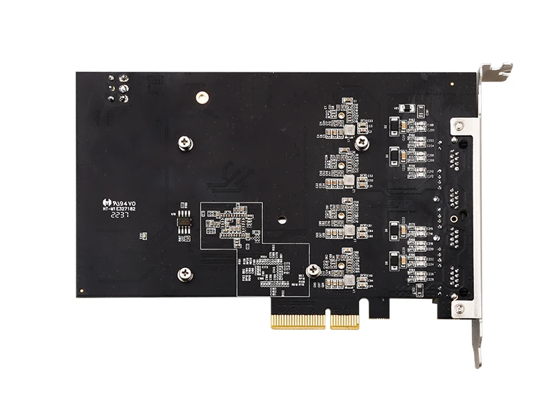 Scheda di rete PoE Gigabit a 4 porte da 2,5G Scheda di acquisizione immagini per fotocamera industriale a quattro porte Cornice per visione Alimentatore Chip I226 2500