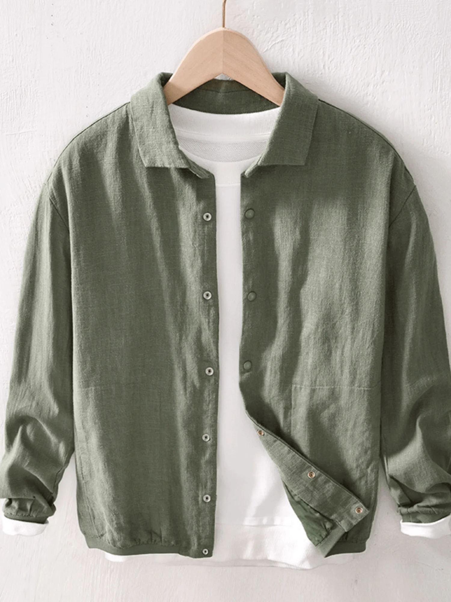 

Ретро-японская льняная куртка для мужчин: новая летняя модная повседневная верхняя одежда, универсальный свободный дышащий топ, утолщенный