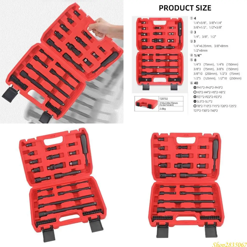 

Multifunction 59pcs Socket Set Auto Repair Socket set for Professional Car Repair 831F