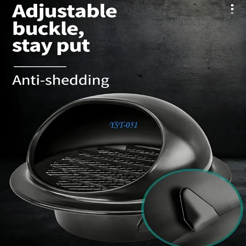 E15A Rainproof Ducting Ventilation Exhaust Protector Cap Chimney Cap Stainless Steel Round Exhaust Grille Easy to Use