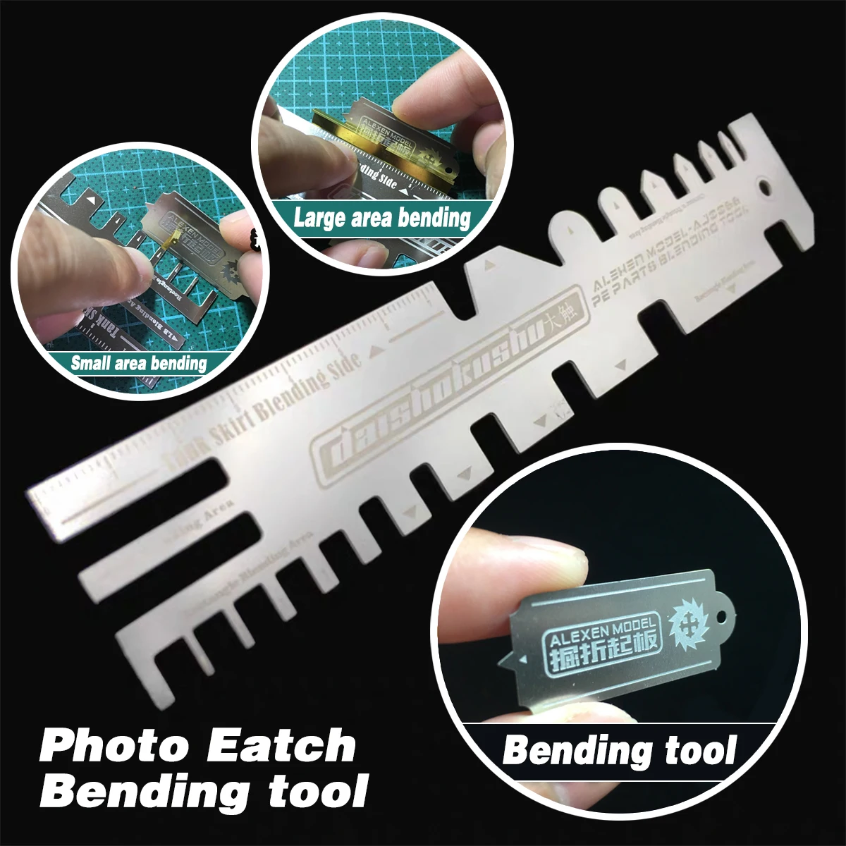 Scale Model Kit Making Tools Photo Etched Parts Bender PE Copper Stainless Steel Buckling Bend Tools Bench Vise Tongs Nippers