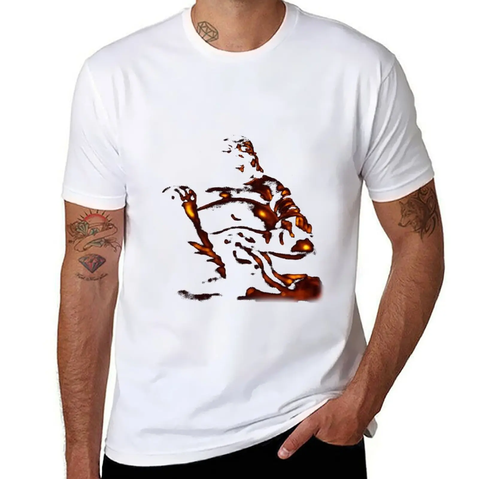 

The Golden Buddha T-Shirt t shirts for man slim fit funny t shirts cotton T-Shirt