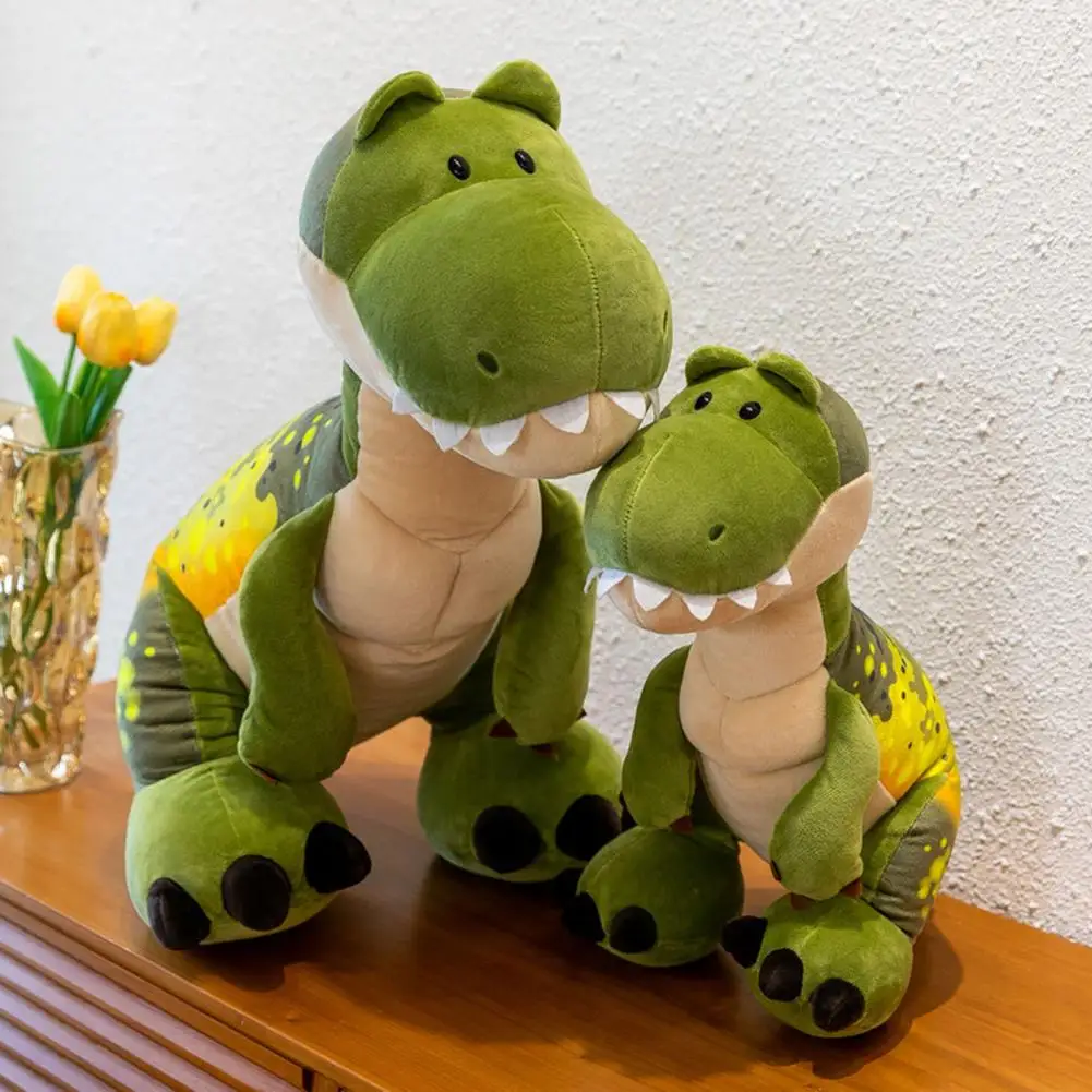 Dinosauro peluche bambola morbido dinosauro giocattolo carino 3d tirannosauro-rex bambola di peluche morbido cuscino di dinosauro farcito natale nuovo per i bambini