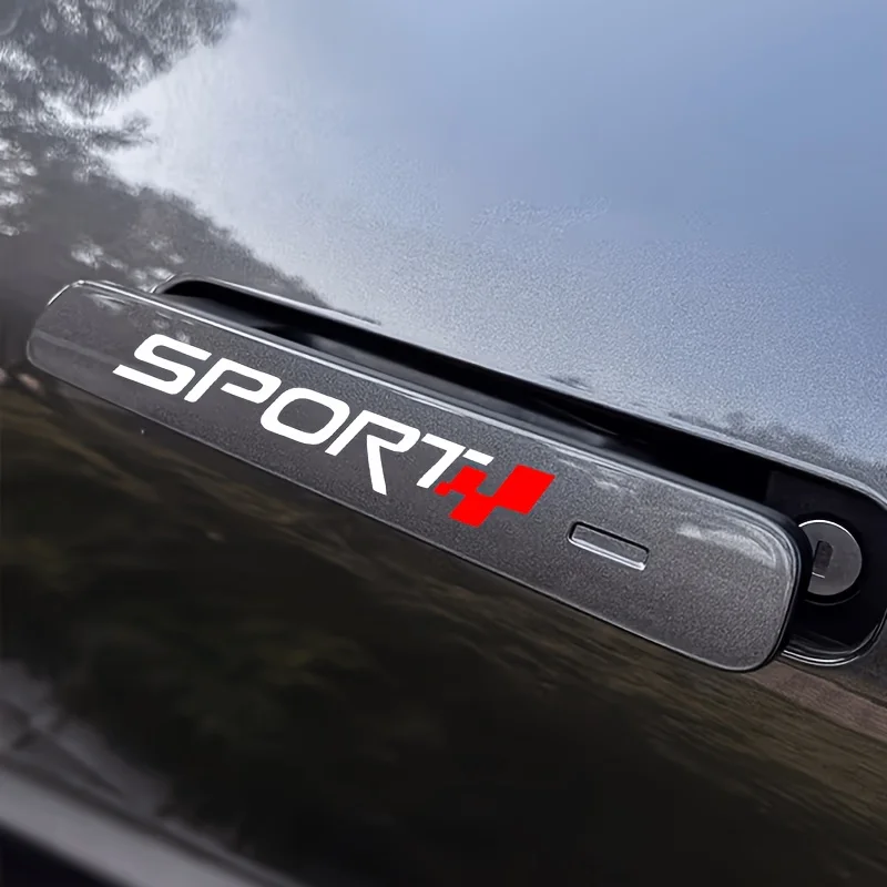 1Set Sport Design Wiper Sticker, Matte Vinyl Self-Adhesive Decal, Scratch-Resistant for Motorcycle Windshield & Body Decor