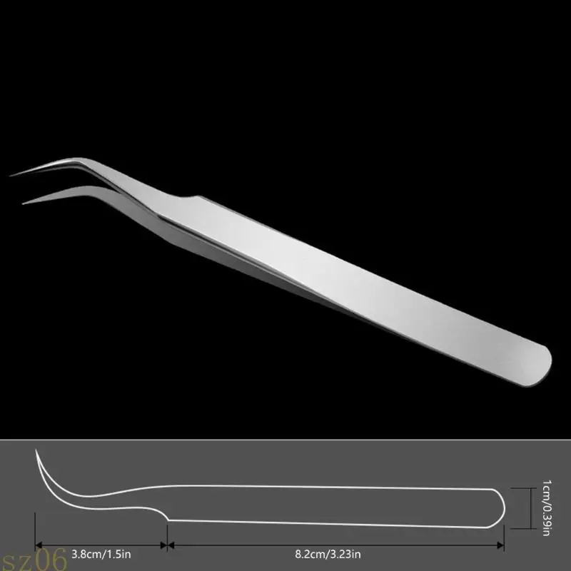 Q2Q4 Tweezer Stainless Steel Multipurpose Tweezers Jahit Mesin Pinset Forceps