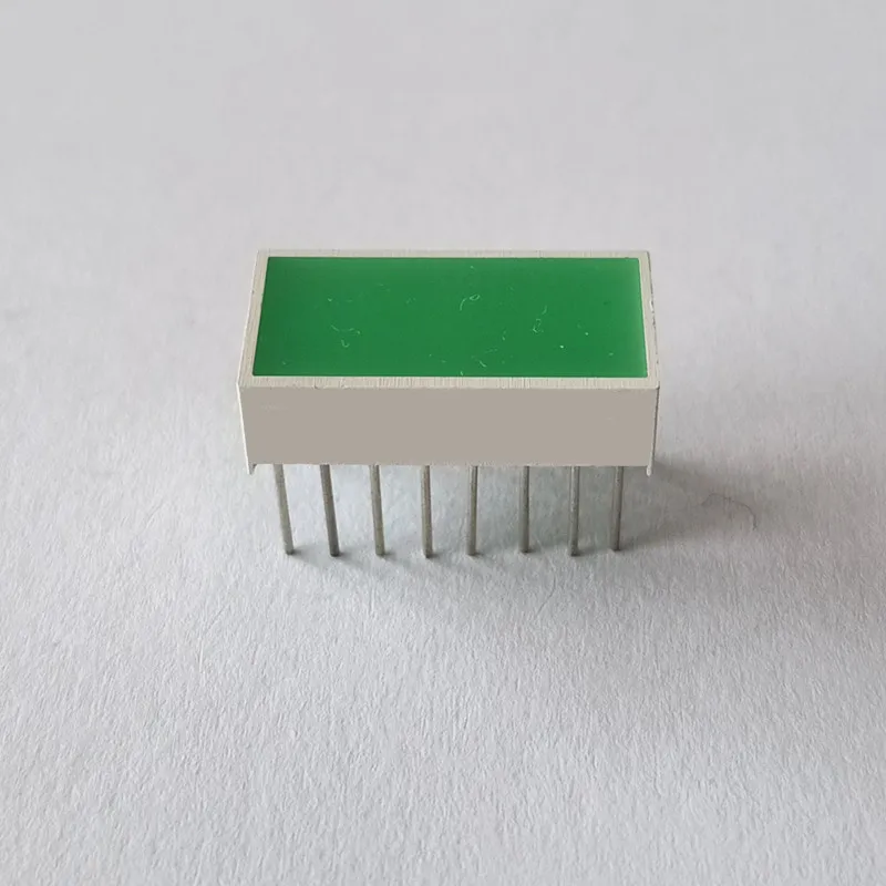 10Pcs Yellow Green Light Flat Display 16Pin DIY Module KYX-10*20PG 10*20*6.2mm Led Digitron Digital Tube ﻿for Smart Appliances