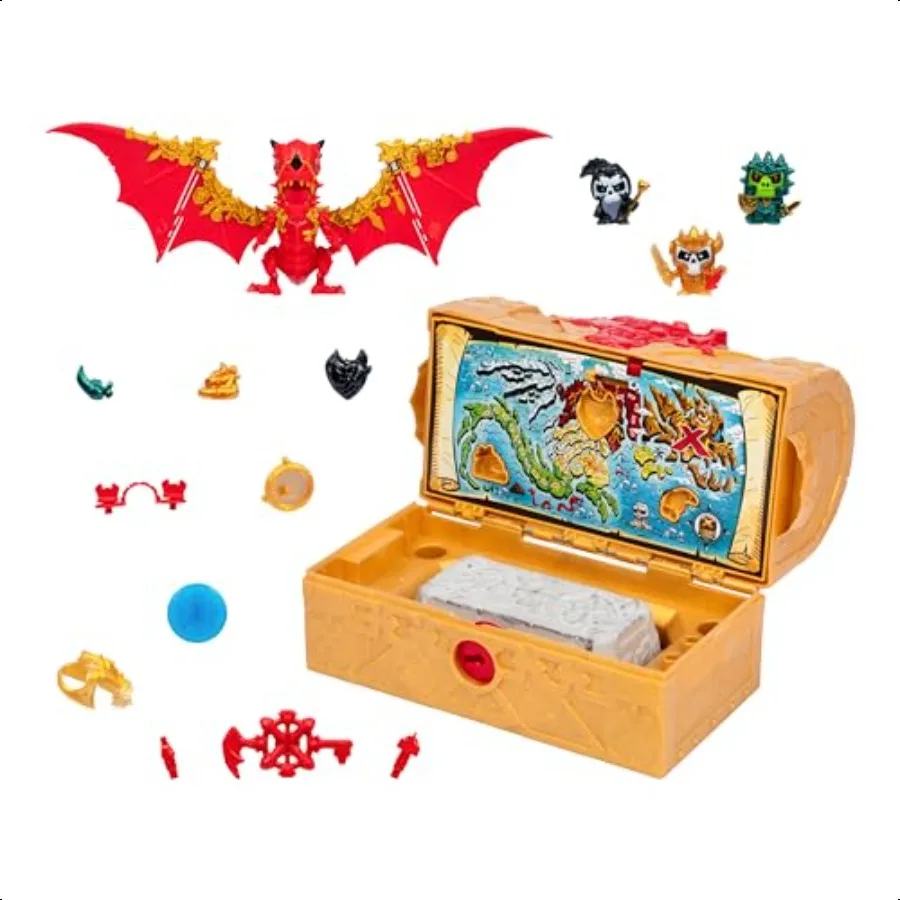 

Lost Lands Mystery Treasure Chest Unlock Reveal 25+ Surprises Smash Dragon Block Soe Puzzle Insert Dragon Eye for Ultimate Surp