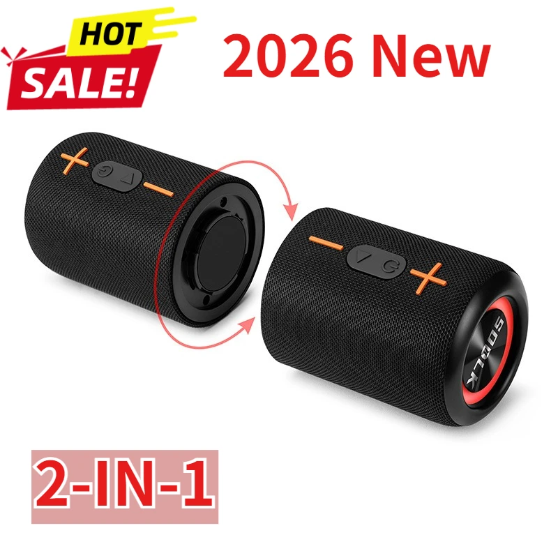 20W Portable Bluetooth Speaker With Shocking Bass And RGB Lights 9D Surround Sound Wireless Karaoke Boombox For Home And Outdoor