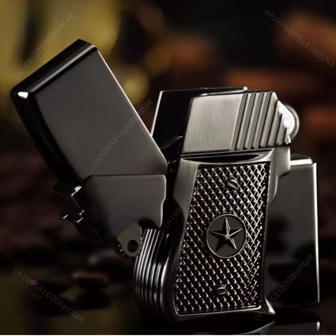 

New Creative Armor Fuel Lighter, Classic Windproof Grinding Wheel Lighter, Cigarette Accessories, Men's Gift