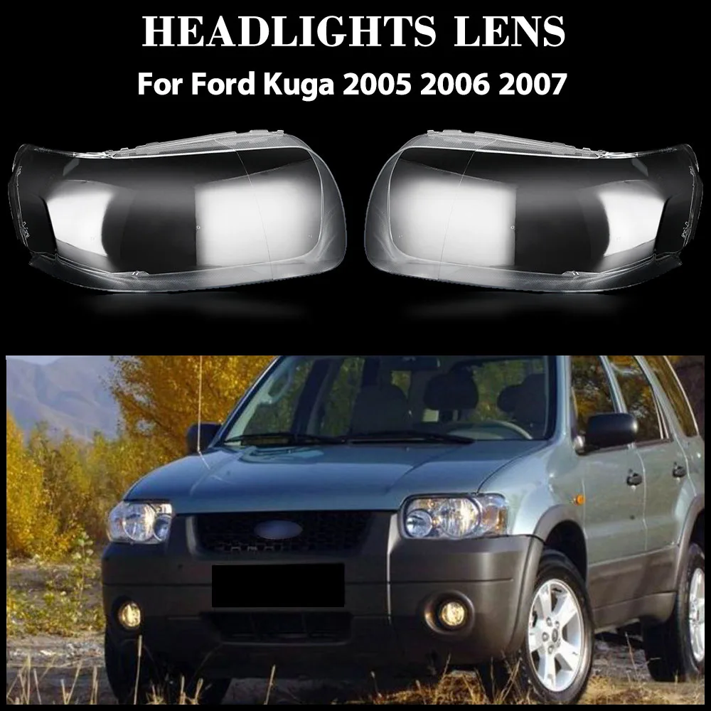 

For Ford Kuga 2005 2006 2007 Car Accessories Foglight Lens Cover Fogs Lamp Shell Lampshade Transparent Shade Mask