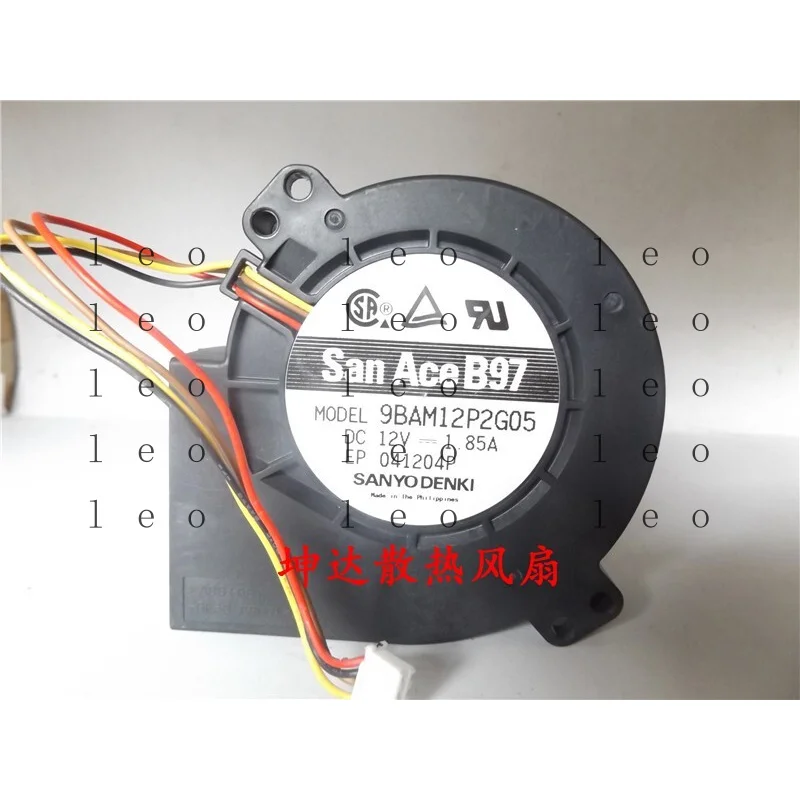 

DD 1 PCS Sanyo Fan 9BAM12P2G05 DC12V 1.85A 9CM 9733 4-wire turbine cooling fan