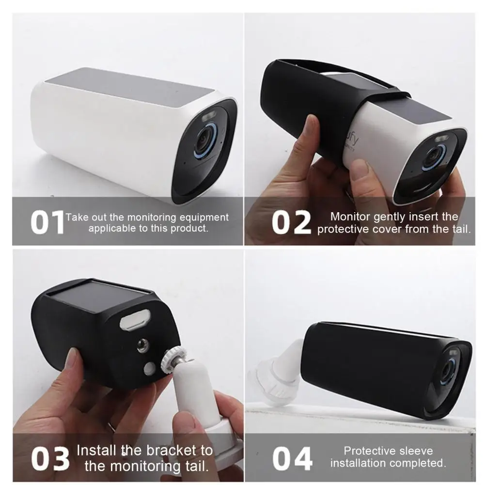 Camera Waterproof Silicone Protective Case Surveillance Camera Protective Dustproof Case For Eufy Security EufyCam S330
