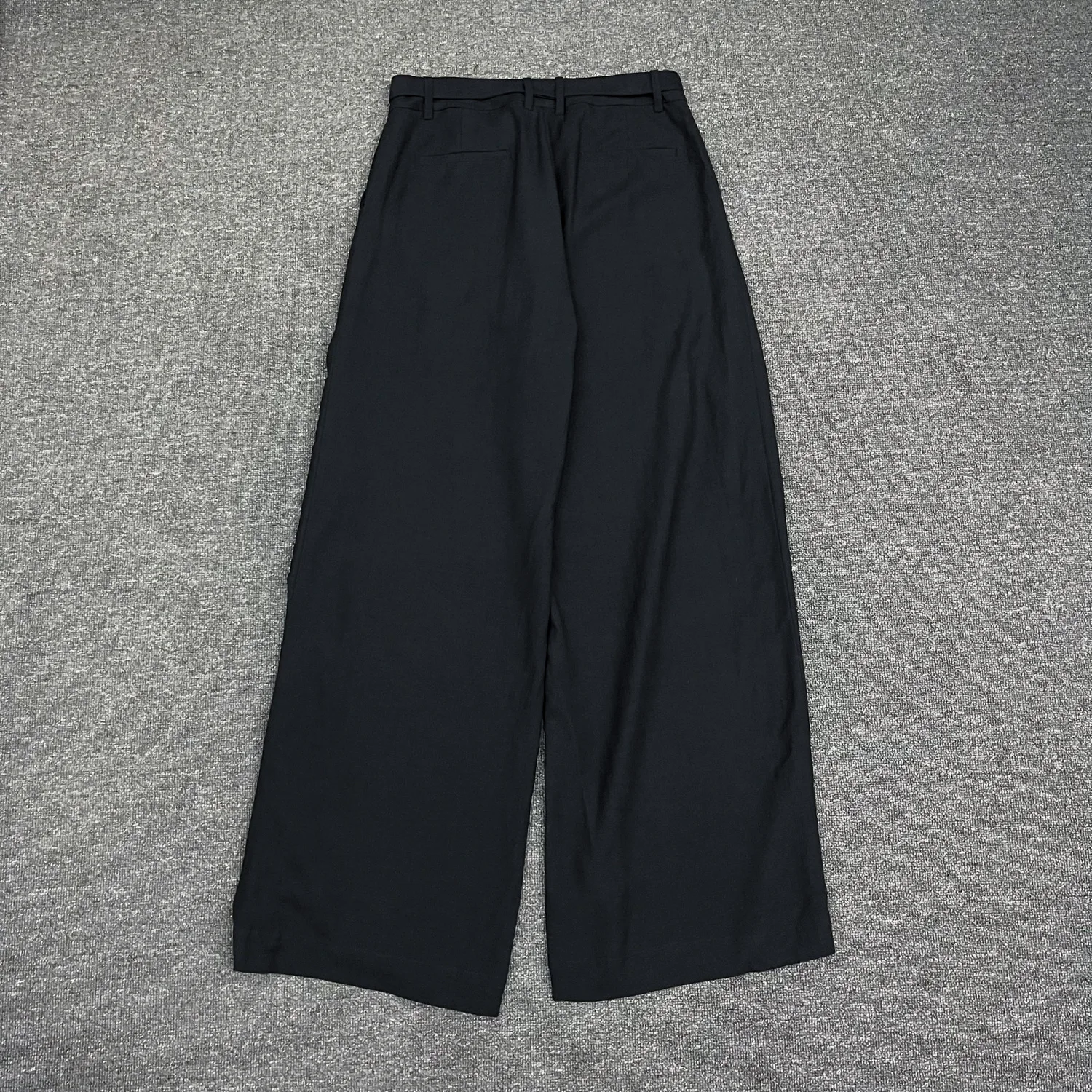 

Jenny&Dave Summer Nordic Minimalist Solid Color Linen Casual Pants Women Retro Elegant High Waisted Wide Leg Pants For Women