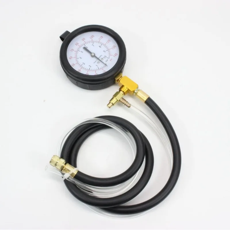 New TU-443 Automotive Fuel Injection Pressure Gauge Tester Fuel System Diagnostic Tool Universal Fit