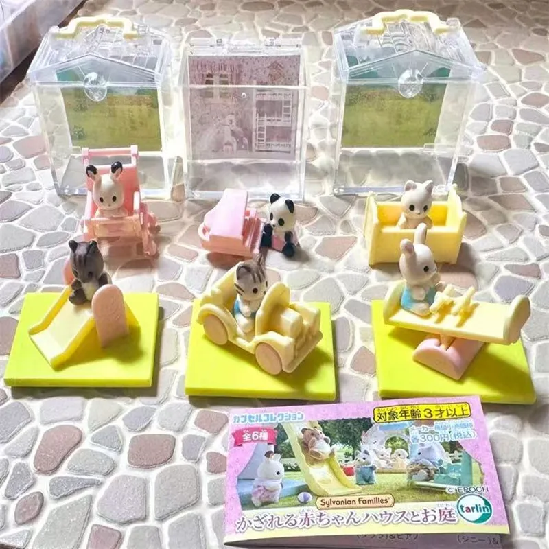 Keluarga Sylvanian Calico Critters Ternuwheels Menawarkan Mainan Lucu Anime Mainan Anak Perempuan untuk Anak-anak Figur Ternurine Set Hadiah Stok Tempat