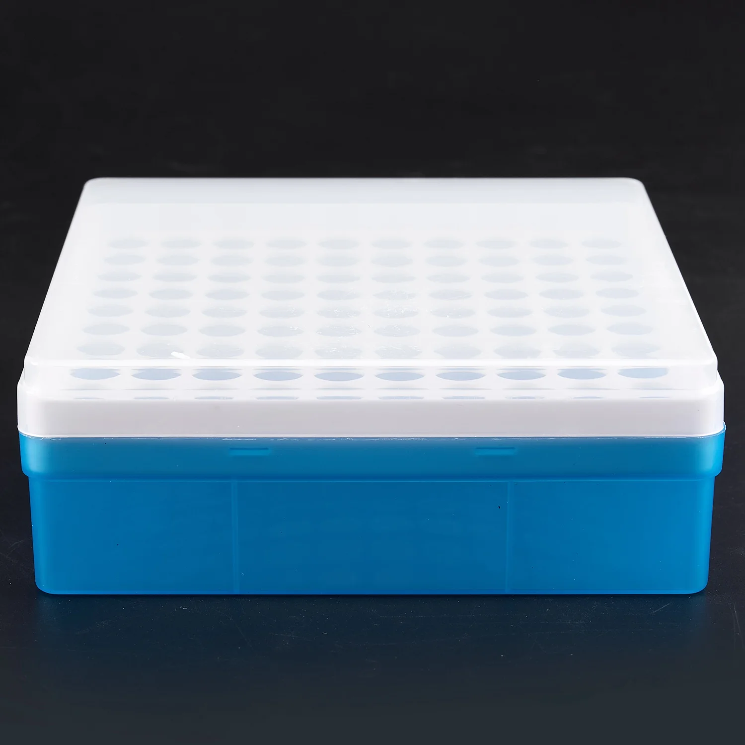 Plastic Square 100 Positions Laboratory 1.5ml Centrifuge Tube Case Box