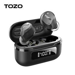 TOZO nuevo auricular inalámbrico NC9 con cancelación activa de ruido híbrido, auriculares Bluetooth con sonido envolvente graves profundos Premium, juego 59H