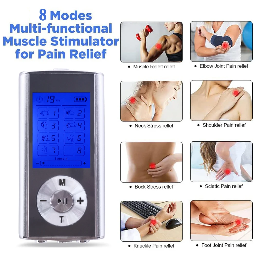 Electric Tens Muscle Stimulator Digital Muscle Therapy Full Body Massage Relax Pulse EMS Acupuncture Health Care Machine HOT