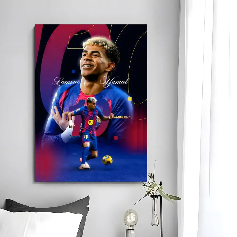 Fußball-Poster L-Lamine Y-YaS Poster Wandkunstdruck Geeignet für Wohnzimmer Schlafzimmer Bar Salon Heimdekoration Geschenk – Detail 15