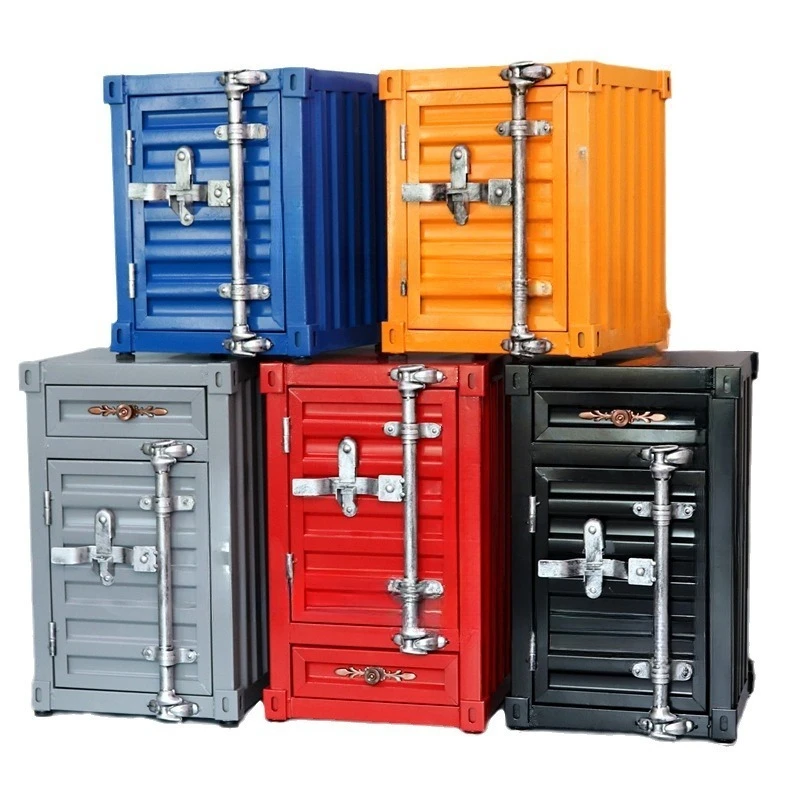 

Container, tin cabinet, retro locker, metal storage cabinet, wrought iron cabinet