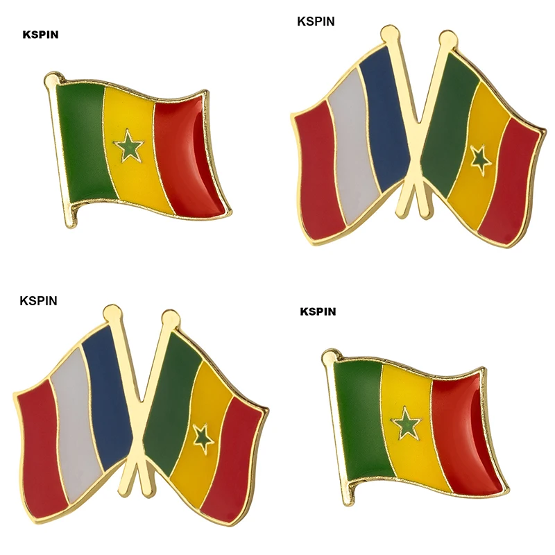 Senegal Banner Lapel pin badges for Clothes Rozety Papierowe Icon Backpack KS-0154