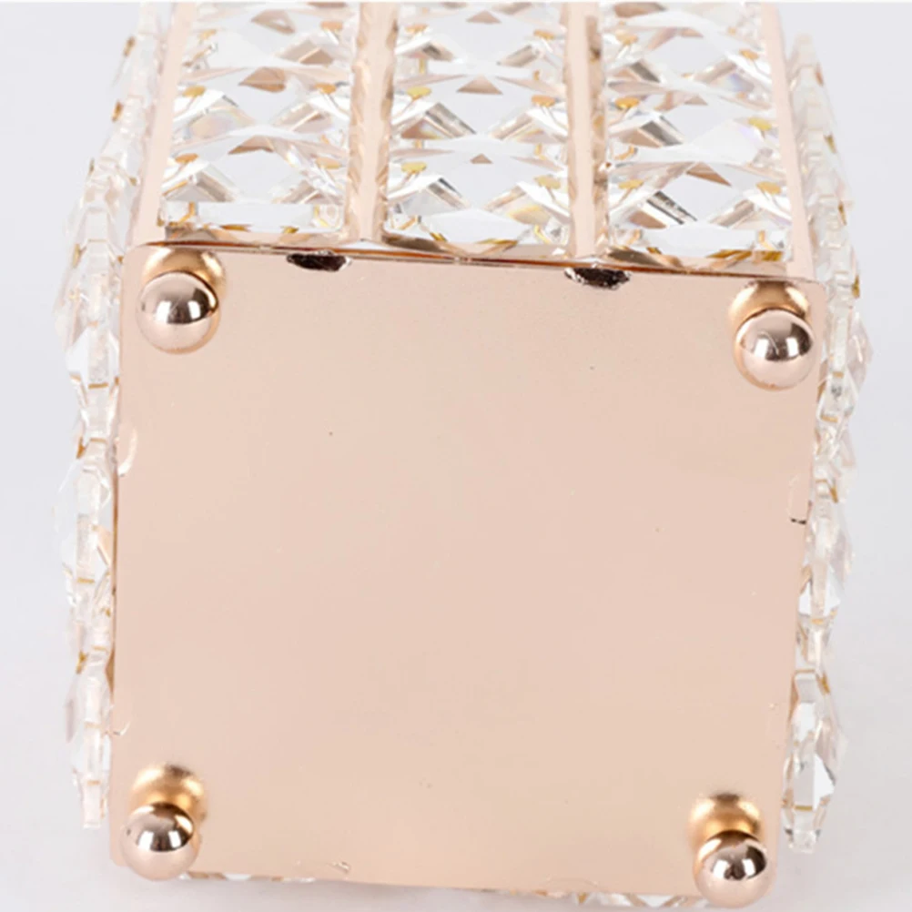 

Crystal Desktop Storage Organizer Pen Holder for Crystal Pen Box Pens Pencils Makeup Brushes Home Office Supplies