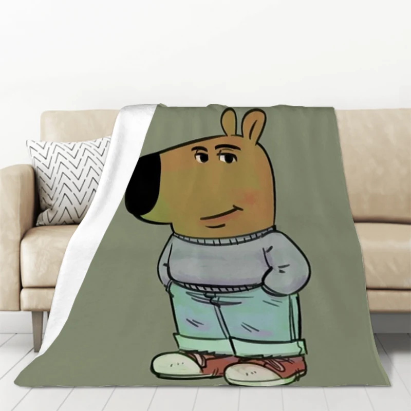 

Funny I'm Just A Chill Guy Throw Plaid Blankets for Decorative Sofa Microfiber Bedding Plead Cover Cushion Blanket Fluffy Downy