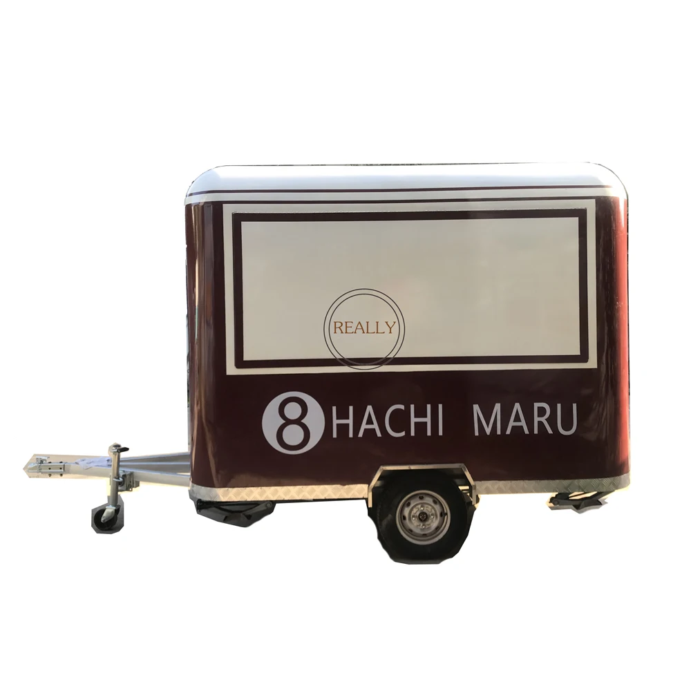 Carrinho de cachorro-quente personalizado, caminhão de comida móvel, quiosque de venda de reboque de comida multifuncional para venda na europa