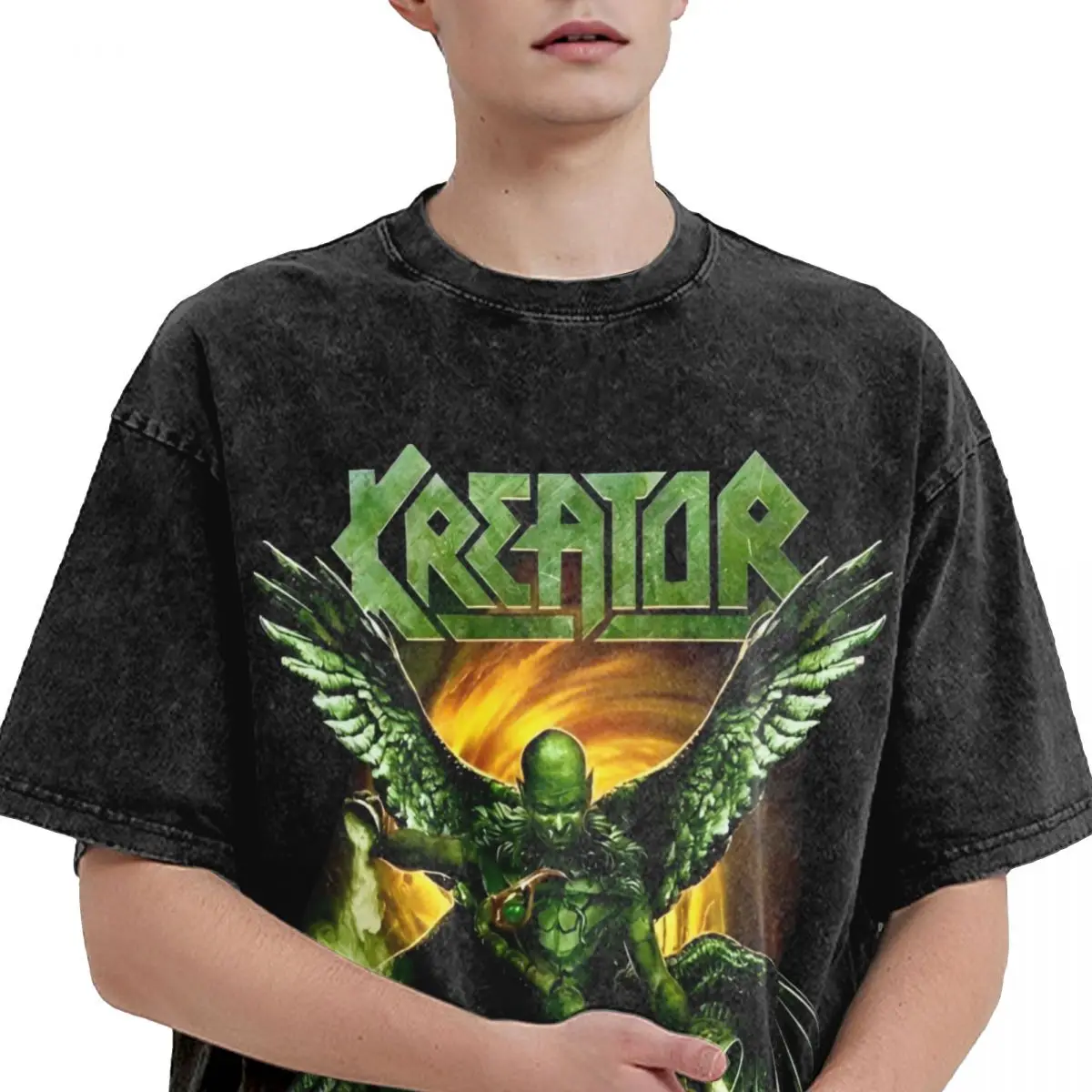 Kreators Rock Heavy Metal Band T Shirts Top Tees Summer Streetwear Short Sleeves T Shirt O-Neck Novelty Print Tee Shirt Hot Sale