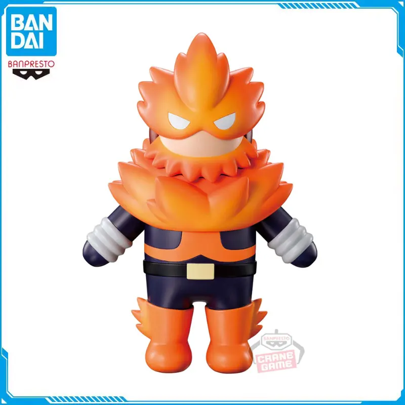 BANDAI Original My Hero Academia SOFVIMATES Endeavour Soft Rubber Action Figures Model Desktop Decoration Boys Gift