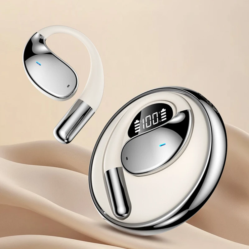 หูฟังบลูทูธแขวนคุณภาพสูงไม่มีหูฟังไร้สายแบบเปิดและอายุการใช้งานแบตเตอรี่ยาวนานเป็นพิเศษสําหรับกีฬา