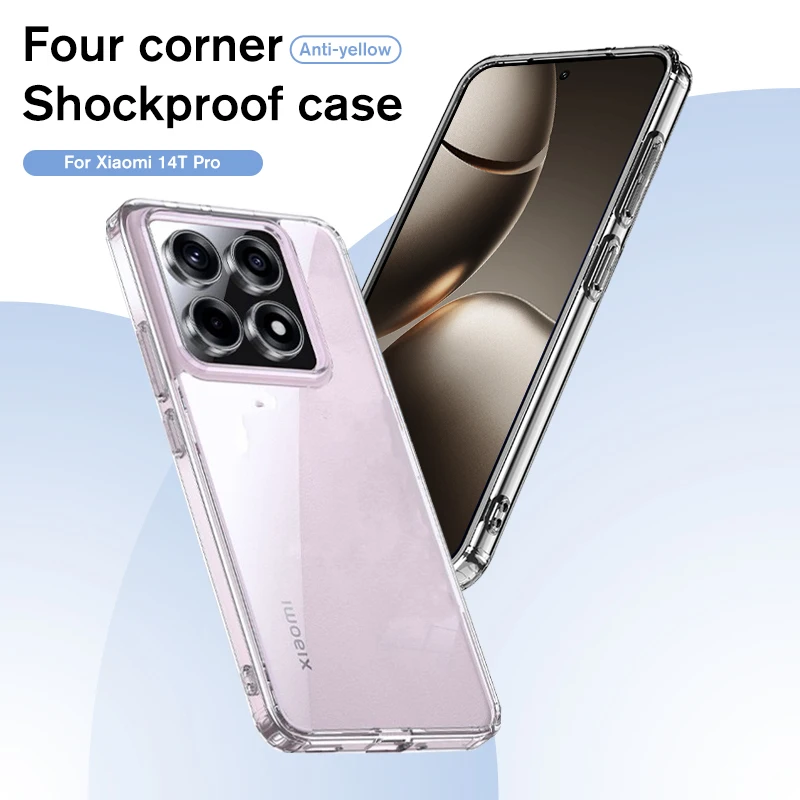 Xiaomi14TPro Case Clear/Matte Back Cover for Xiaomi 14T Pro 5G Crystal Armor Shockproof Coque on Xiaomi14T 14 T T14 14TPro Mi14T