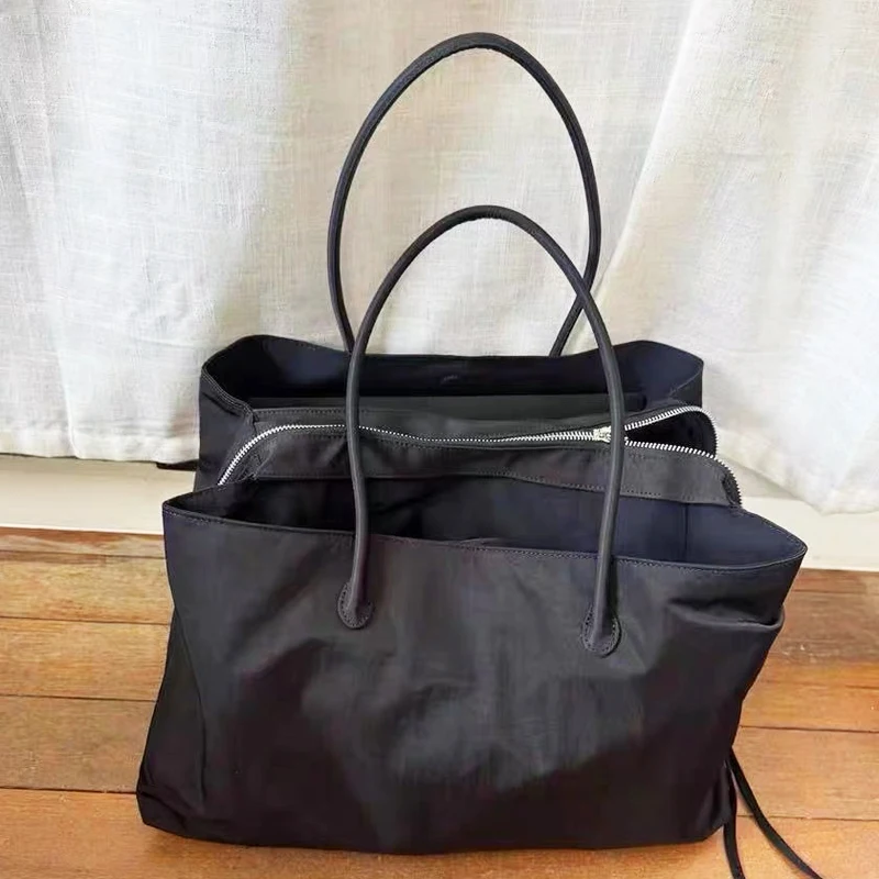 

Корейские повседневные сумки-тоут для женщин, роскошные дизайнерские сумки и кошелек, новинка 2025, из полиэстера, большая вместительность, ткань для подмышек, плечо