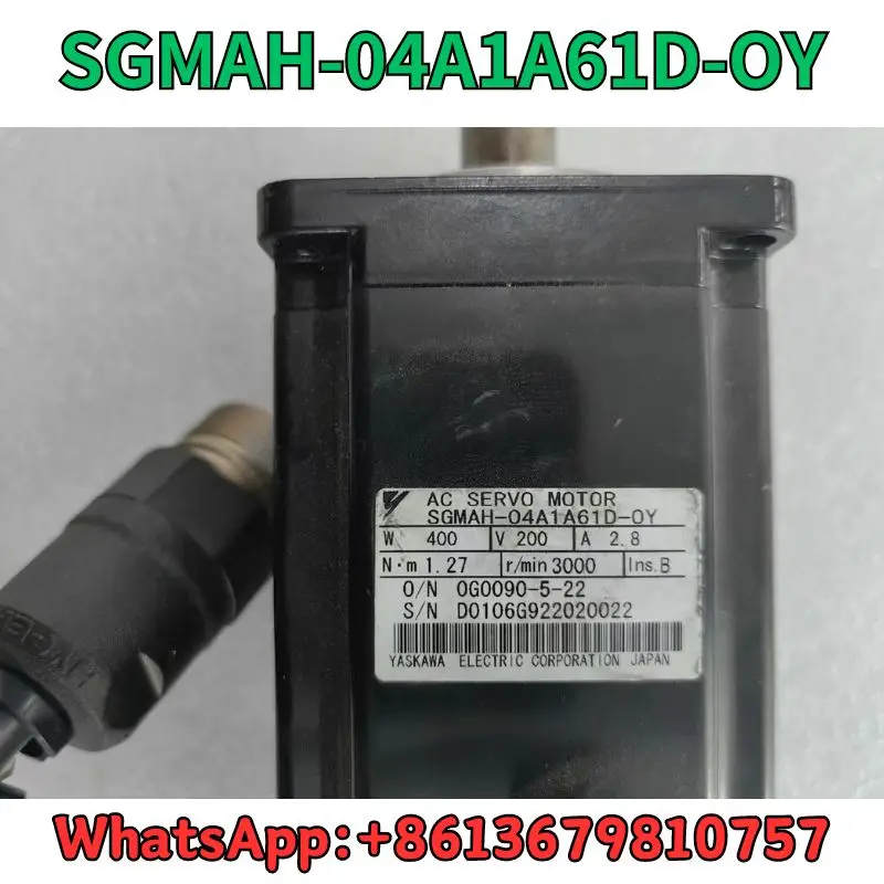 Used Motor SGMAH-04A1A61D-OY test OK Fast Shipping