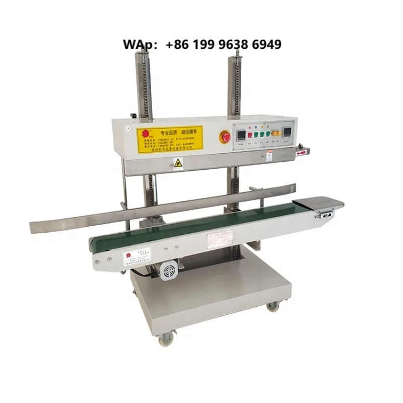 Vertical Bag Thermal Continuous Heat Sealing Plastic Bag Sealing Machine for Food Plastic Bags