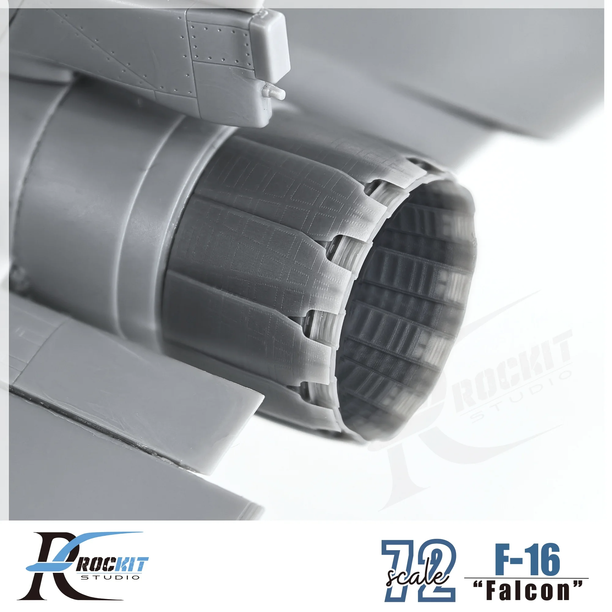 ROCKIT 720903 1/72 F-16 Tail Nozzle Adapted For Tamiya (Open State)