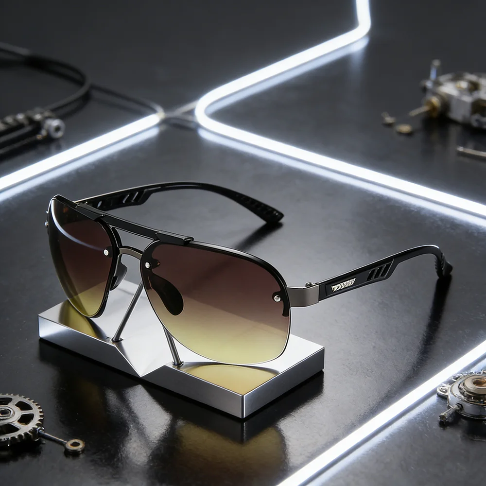 

Модные мужские винтажные солнцезащитные очки-авиаторы с классической оправой, брендовые, с покрытием линз, для вождения, унисекс