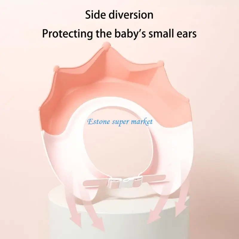 090B Childrens Shower Waterproof Ear Cover Adjustable Head Circumference Bath Time Essential